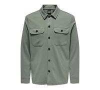 ONLY & SONS Men's Onsnewkodyl Overshirt Sweat Noos Casual Shirt, Castor Gray, XL