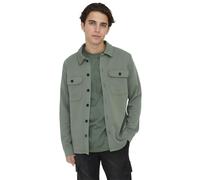 ONLY & SONS Men's Onsnewkodyl Overshirt Sweat Noos Casual Shirt, Castor Gray, XL