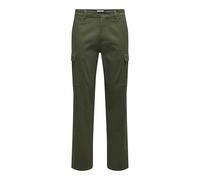 ONLY & SONS Men's Onsnicky Cargo Straight 0241 Pant Noos Trousers, Olive Night, 29 W/30 L