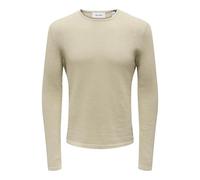Only & Sons Sweater ONSPANTER LIFE 12 STRUC CREW KNIT in Beige EU XXL