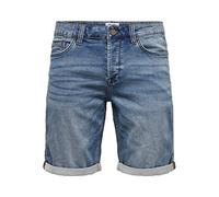 ONLY & SONS Men's ONSPLY Life Jog Shorts PK 8584 NOOS, Blue Denim 2, M