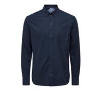 ONLY & SONS Men's Onsroad Life Reg Melange LS Shirt Long Sleeve, Blazer Navy, M