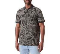 ONLY&SONS Men's Cotton Casual Polo Shirt Short Sleeve Collar Tee, Colours:DarkGreen, Size:L