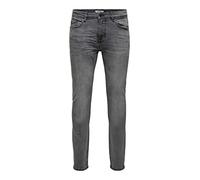 ONLY & SONS Men's Onswarp Dcc 2051 Noos Skinny Jeans, Grey (Grey Denim Grey Denim), W32/L34