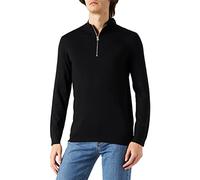 ONLY & SONS Men's ONSWYLER Life LS Half Zip Knit Sweater, Black, L