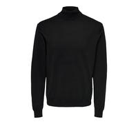 ONLY & SONS Men's ONSWYLER Life ROLL Neck Knit NOOS Pullover Sweater, Black, L