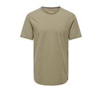 Only & Sons Men's Regular Fit Short Sleeve T-Shirt, Chinchilla, M