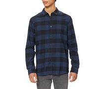 ONLY & SONS Men's Shirt ONSGUDMUND Shirt, Dress Blues 1, XXL