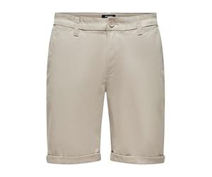 ONLY & SONS Men's Shorts, Silver Lining, XXL