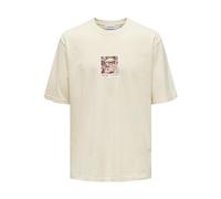 ONLY & SONS Men's Onsray Ovz Washed Ss Tee Vd T-Shirt, Cloud Dancer, XL