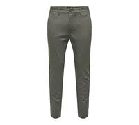 ONLY & SONS Men's Onsmark Tap Herringbone 2911 Pant Noos, Teak, 34 W/32 L
