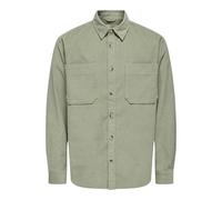 ONLY & SONS Mens Onsalp RLX 2pkt Washd Cord Noos Casual Shirt, Seagrass, XL UK