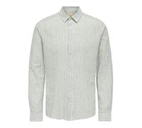 ONLY & SONS ONSCAIDEN Life LS Stripe Linen 660 Noos, Sea Spray, M