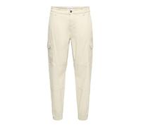 ONLY & SONS Onscarter Life Cargo Cuff 0013 Trousers Noos, Silver Lining, 33 W/32 L