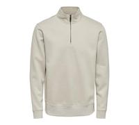ONLY & SONS Onsceres Half Zip Sweat, Silver Lining, XL