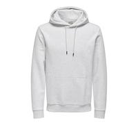 Only & Sons Onsceres Hoodie Noos, Super Light Grey Melange, L, Men's, Super Light Grey Melange, L