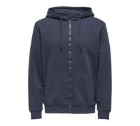 ONLY & SONS Men's Onsceres Zip THR. Hoodie Sweat Noos, Blue Nights, L
