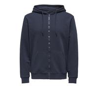 ONLY & SONS Onsceres Zip THR. Hoodie Sweat Noos, blue nights, M