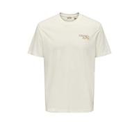 ONLY & SONS Onschris Life Reg SS Tee, Cloud Dancer, L