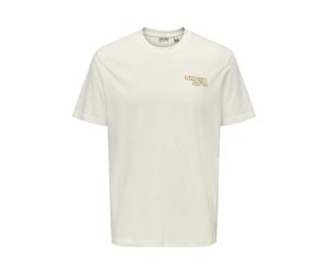 ONLY & SONS Onschris Life Reg SS Tee, Cloud Dancer, L