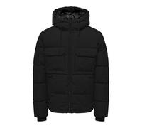 ONLY & SONS Men's Onselijah Pckt. OTW Hood Jacket Puffer, Black, S