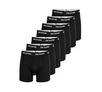 ONLY & SONS Men's Onsfitz Solid Trunk 7-Pack Noos Boxer Shorts, Black/Detail:Black Waist & White Logo, XL