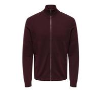 ONLY & SONS Onsmalik Reg 12 Pin Zip Cardigan Knit, Port Royale, XXL