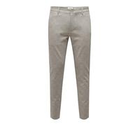 ONLY & SONS Men's Onsmark Tap Check 020919 Pant Noos, Chinchilla, 30 W/32 L