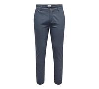 ONLY & SONS Men's Onsmark Pete Slim Dobby 0058 Pant Noos, Bering sea, 32 W/30 L