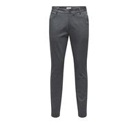 ONLY & SONS Men's Onsmark Slim Check 020920 Pant Noos, Dark Navy, 38 W/32 L