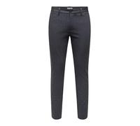 ONLY & SONS Onsmark Slim Check 020960 Trousers, Night Sky, 32 W/32 L