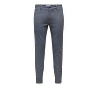 ONLY & SONS Onsmark Slim Ditsy 020934 Trousers, Dark Navy, 36 W/34 L