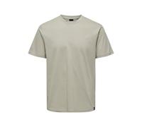 ONLY & SONS Onsmax Life Men's Crew Neck T-Shirt Regular Fit XS S M L XL XXL, Silver Lining, M