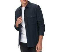 ONLY & SONS Men's Onsmilo Ls Solid Overshirt Noos Flannel Shirt, Dark Navy, S
