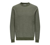 ONLY & SONS Onsmorgan Reg 12 Structure Crew Knit, Olive Night, XXL