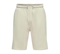 ONLY & SONS Men's Onsneil Sweat Shorts Noos SweatShorts, Silver Lining, M