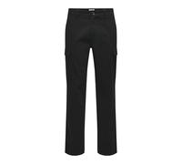 Only & Sons Onsnicky Cargo Straight 0241 Trousers, Black, 36 W/34 L