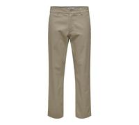 ONLY & SONS Onsnicky Straight 0241 Noos Trousers, Chinchilla, 29 W/32 L