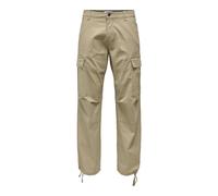 ONLY & SONS Men's Onsray Life 0020 Ribstop Cargo Noos Trousers, Chinchilla, 32 W/32 L