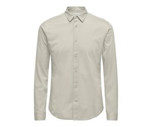 Only & Sons Onsrobin B/U Ls Stretch Shirt Noos Frml, Moonstruck, XS