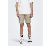 ONLY & SONS Regular Fit Cargo Shorts Beige