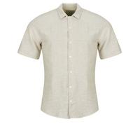 Only & Sons Short sleeved Shirt ONSCAIDEN LIFE SS SOL RES LINEN in Beige EU L
