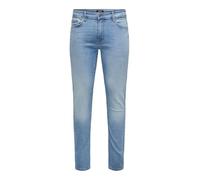 ONLY & SONS ONSLOOM Slim ONE LBD 8263 AZG DNM NOOS, Light Blue (Light Blue Denim), 33 W/32 L