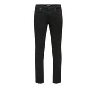 Only & Sons Slim fit Jeans ONSLOOM Mid Rise Slim Fit Jeans 34, Black Denim, (US) 31 / L34