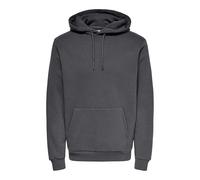 Only & Sons Soft Hooded Sweater Basic Sweatshirt Hood Jumper Top ONSCERES, Colours:Grey, Size Sweater:XL