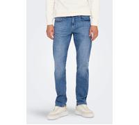 Only & Sons - Weft Reg Jax Medium Blue Denim - Jeans - blue - W33 / L34 - 99% Cotton, 1% Elastane,Denim W33 / L34