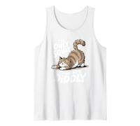 Only Squat I'm Doing Is Diddly Squat Funny Cat Kitten Tank Top