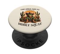 Only Squat Im Trying Diddly Frog Funny Saying Men Women Kids PopSockets Adhesive PopGrip