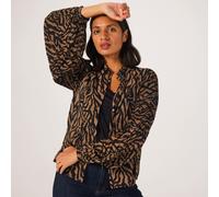 Only Star Printed Plisse Shirt NAVY EXTRA SMALL