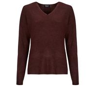 Only Sweater ONLCAMILLA V-NECK L/S PULLOVER KNT in Bordeaux EU XL